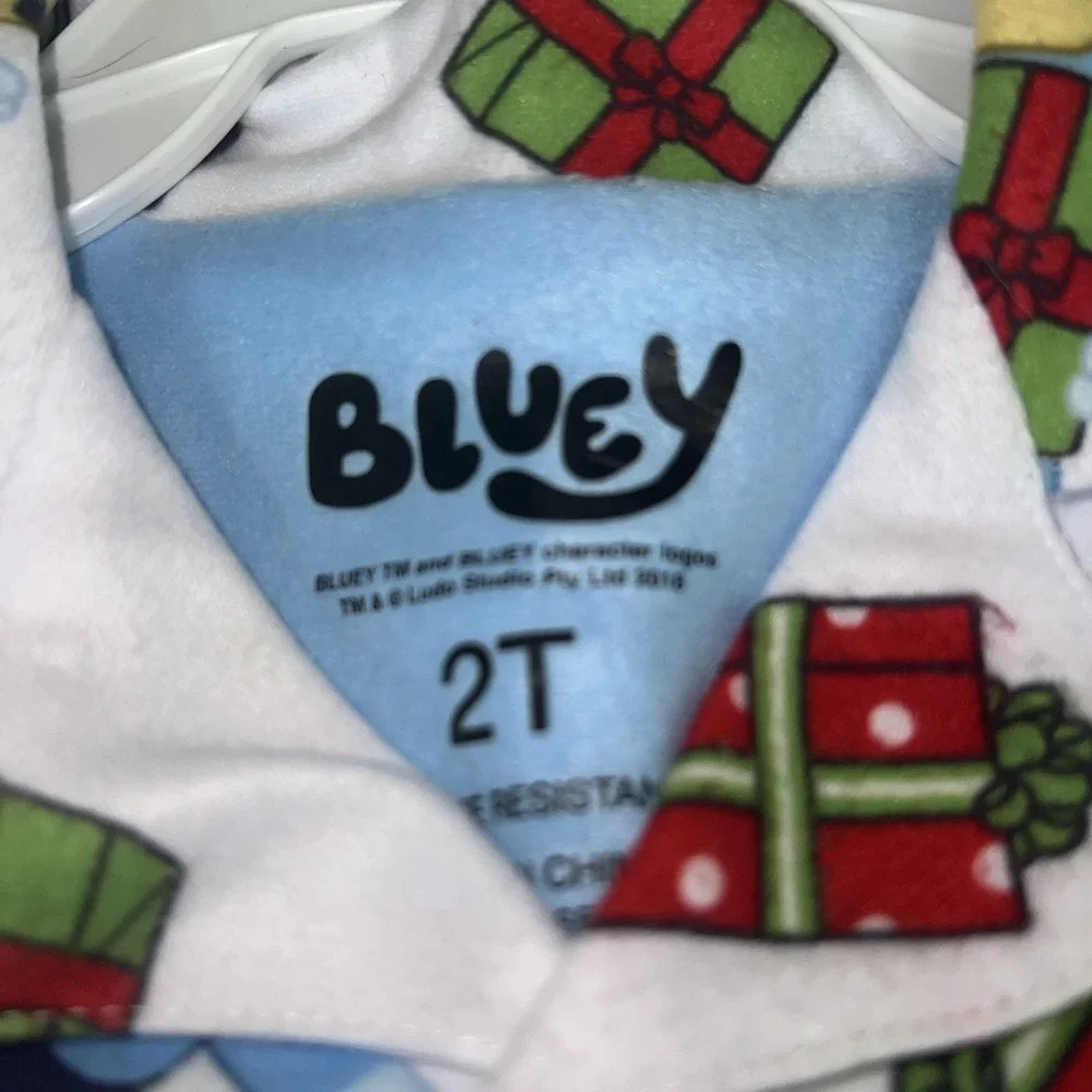 Bluey 2 Piece Holiday Pajama Set | Size 2T | BBC Studios